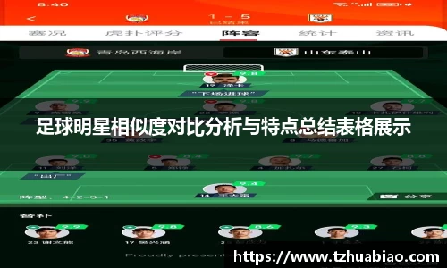 足球明星相似度对比分析与特点总结表格展示